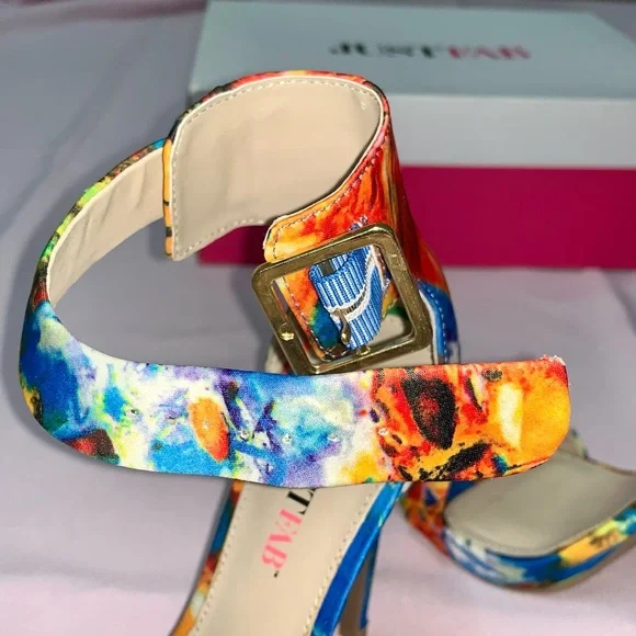 ‼️👠‼️BOGO 50% OFF Pretty multi colored high heels - Picture 9 of 15